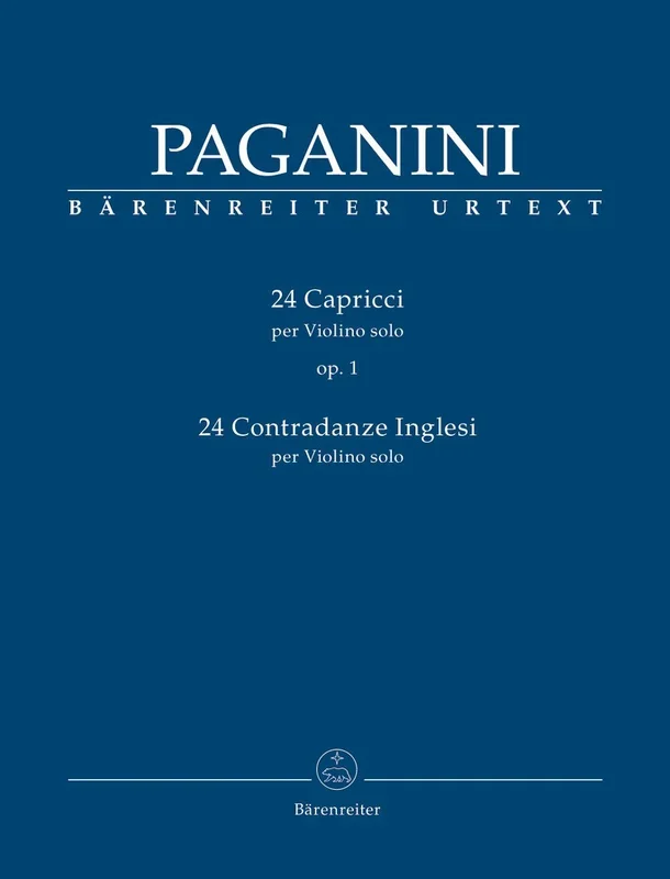 Paganini, Nicolo (Macchione): 24 Caprices for Violin Solo Op. 1, Barenreiter