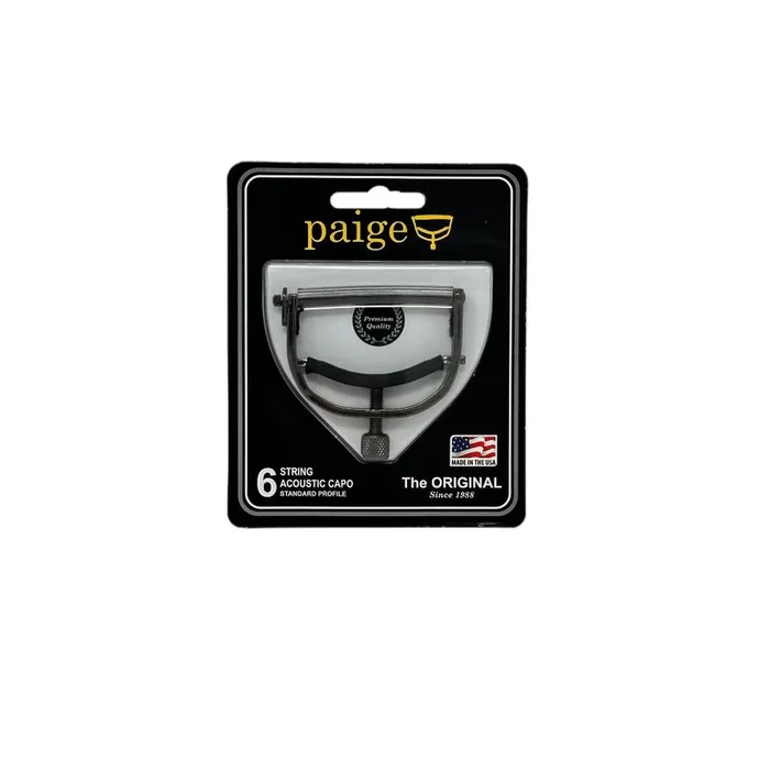 Paige Original 6 String Acoustic Guitar Capo P6E