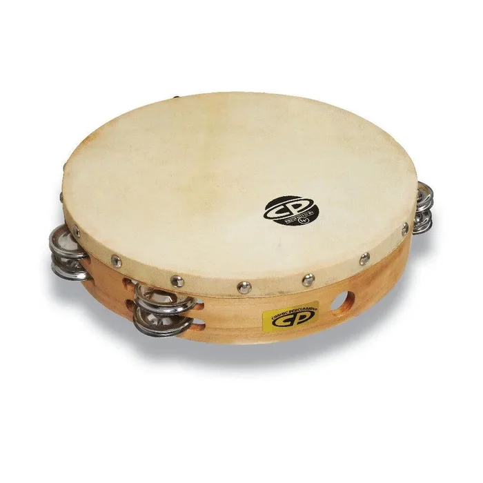 Pandereta LP CP380 de 10″ con parche y sonajas de doble fila
