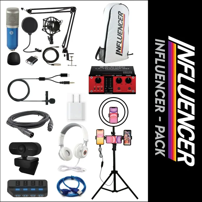 Paquete Completo de Grabación Blastking Influencer – Azul