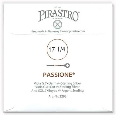 Passione Viola G String – Heavy Gauge – 17.25PM (Silver-Wound Gut)