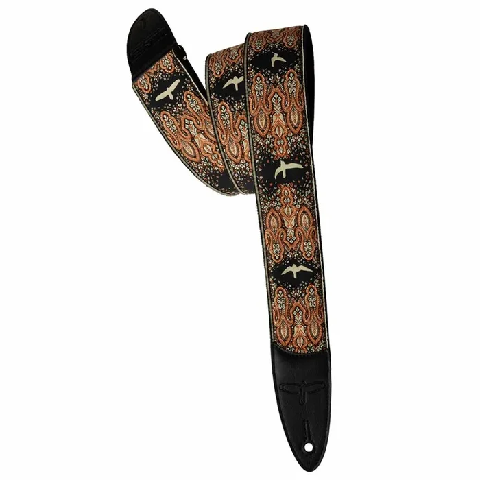 Paul Reed Smith Custom Jacquard Birds Fleur Guitar Strap – Peach