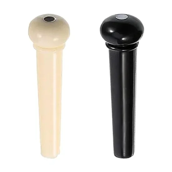 PBS Abs Acoustic Guitar Pins – Black or Ivory – Each