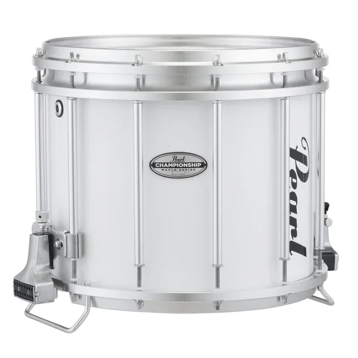 Pear 14X12 Championship Maple Ffx Marching Snare Pure White