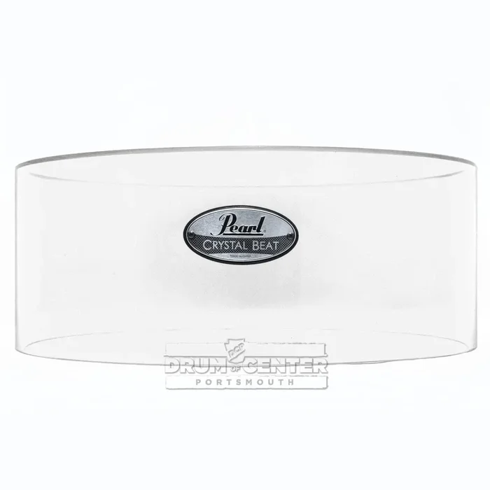 Pearl Crystal Beat Acrylic Free Floating Shell 14×6.5 Ultra Clear
