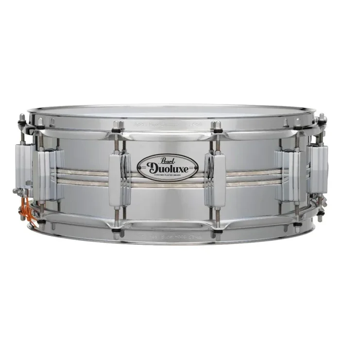 Pearl Duoluxe Inlaid Chrome over Brass Snare Drum 14×5