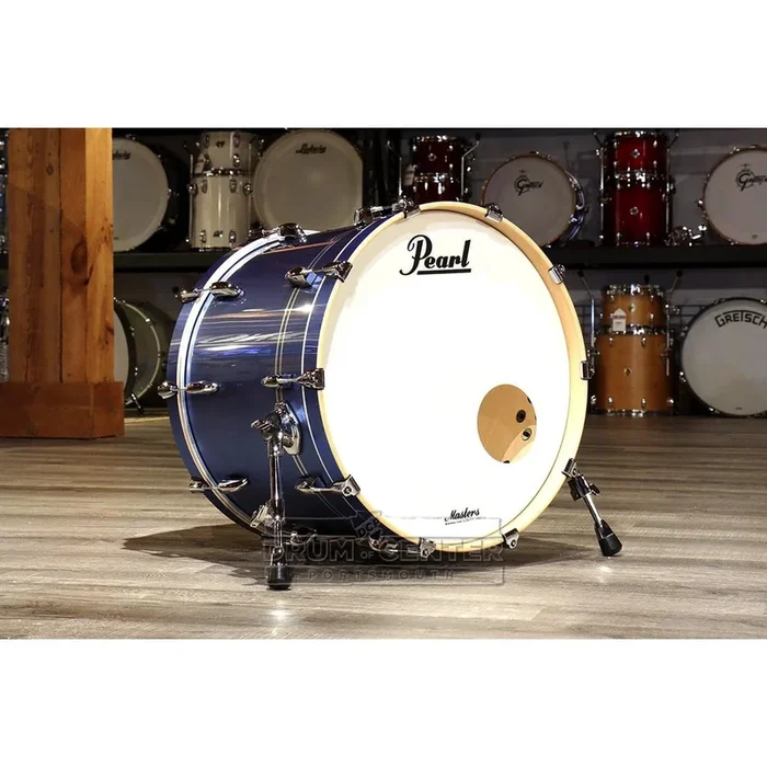 Pearl Masters Maple Complete 24×14 Bass Drum Light Blue Metallic