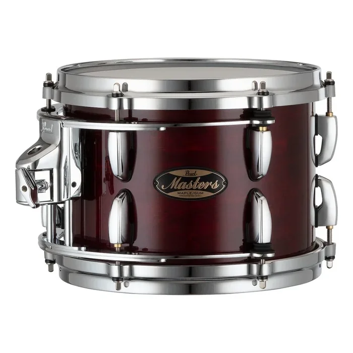 Pearl Masters Maple/Gum Tom 10×7 w/L-Bracket R2 Mount Wine Red