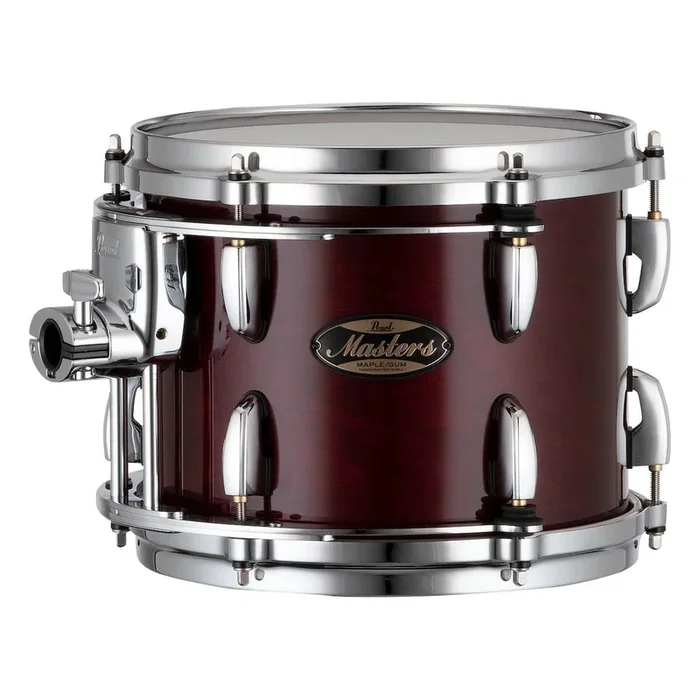 Pearl Masters Maple/Gum Tom 10×8 w/Standard R2 Mount Wine Red