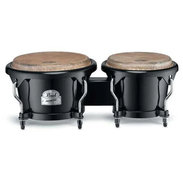 Pearl Primero Series 6inch & 7inch Bistre Black Fiberglass Bongos PFB100