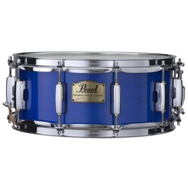 Pearl SSC1455S/C-113 Session Studio Classic Snare Drum – Sheer Blue