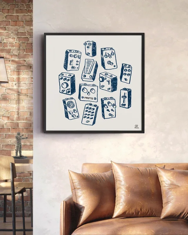 PEDAL JUNKIE AT PRINT – WHITE SQUARE