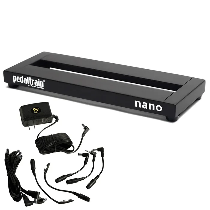 Pedaltrain Nano 14×5.5 Pedalboard w/Soft Case Bundle w/ Truetone 1 Spot 9v Adapter Combo Pack