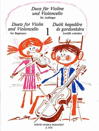 Pejtsik, Arpad: Duos for Violin and Violoncello for Beginners, Edito Musica Budapest