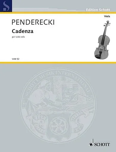 Penderecki, K.: Cadenza (viola)
