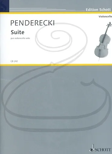 Penderecki: Suite for Violoncello Solo (cello) Schott