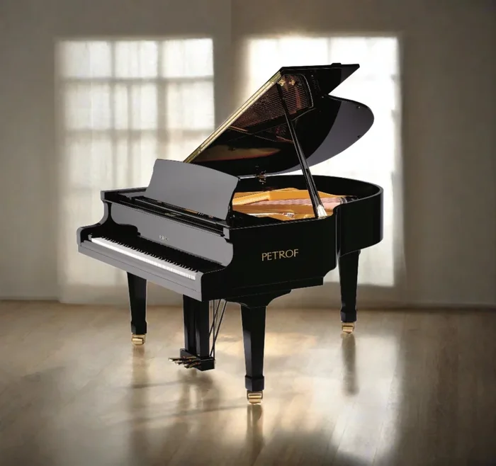 Petrof Bora P159 (5’2″) Baby Grand Piano in Ebony Polish