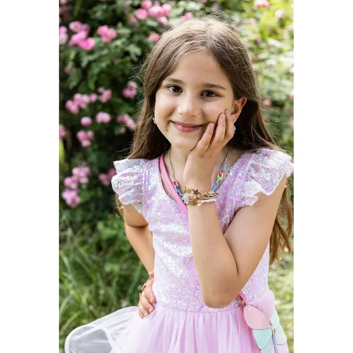 pink sequins twirl dress size 3-4