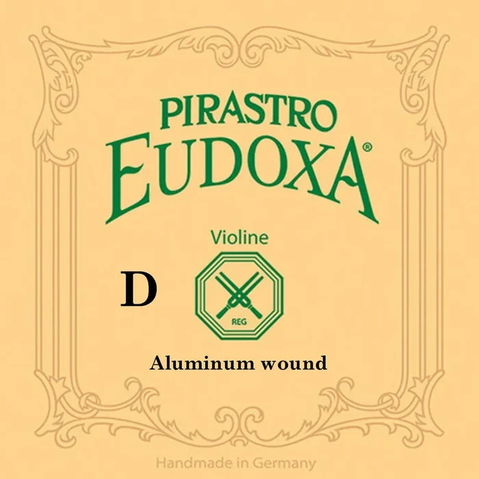 Pirastro EUDOXA violin D string, gut/aluminum, medium, 16-3/4