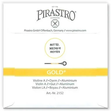 Pirastro Gold Violin A String – Ball (Aluminum-Wound Gut)