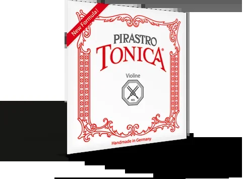 Pirastro Tonica Violin String Set, Steel E – Gold Label Ball End