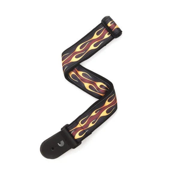 Planet Waves 50F09 50mm Hot Rod Flame Guitar Strap – Red – 019954907594