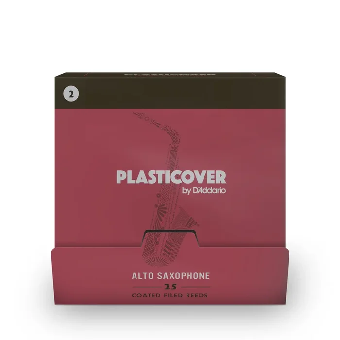 Plasticover by D’Addario Alto Saxophone Reeds Strength 2.0, 25-pack
