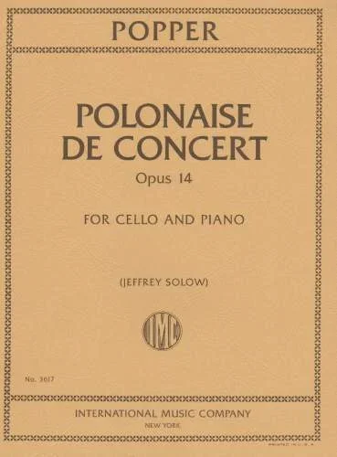 Popper, Polonaise de Concert Op. 14 for Cello and Piano (IMC)