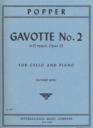 Popper (Rose): Gavotte No.2 in D Major, Op.23 (cello & piano) IMC
