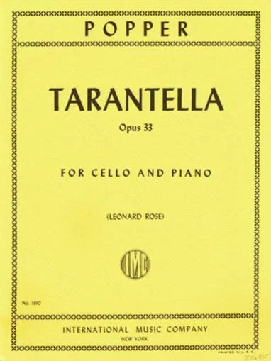 Popper, Tarantella Op. 33 for Cello and Piano (IMC)