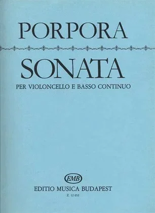 Porpora, Nicola: Sonata for Cello & Basso Continuo (cello & piano)