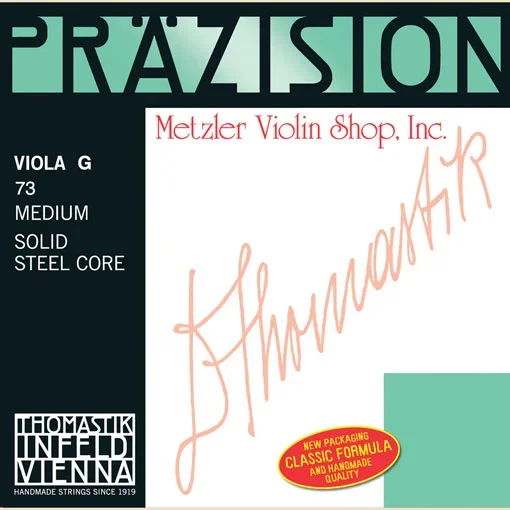 Prazision (Precision) steel viola G string, chrome wound, medium, by Thomastik-Infeld