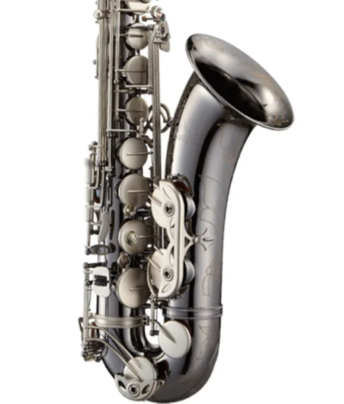 Pre-Owned Antigua Winds PowerBell Bb Tenor Saxophone, Black Body, Classic Nickel Keys | Used