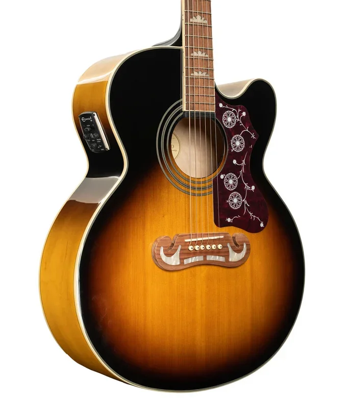Pre-Owned Epiphone EJ200SCEVS Acoustic-Electric Guitar in Vintage Sunburst | Used