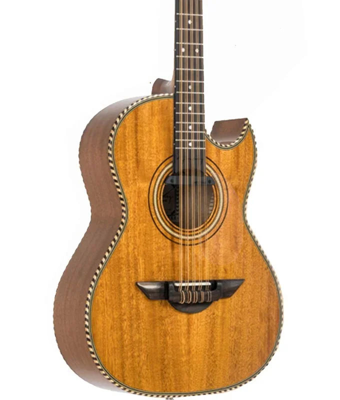 Pre Owned H. Jimenez LBQ1E Acoustic-Electric Bajo Quinto – Natural Mahogany