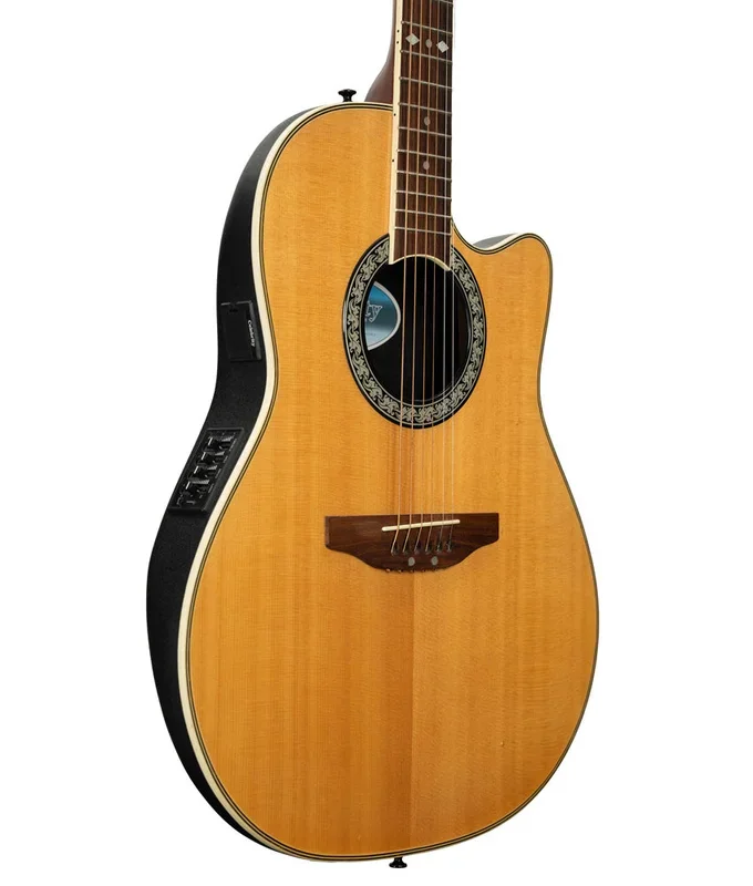 Pre-Owned Ovation Celebrity CC-057 Black Acoustic-Electric Guitar | Used
