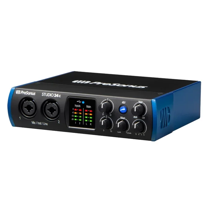 PreSonus Studio 24C 2×2 2-Pre USB-C Audio Interface