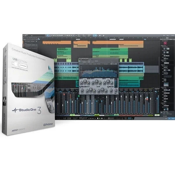 PreSonus Studio One 3 Artist To Professional Upgrade: Box,key,USB