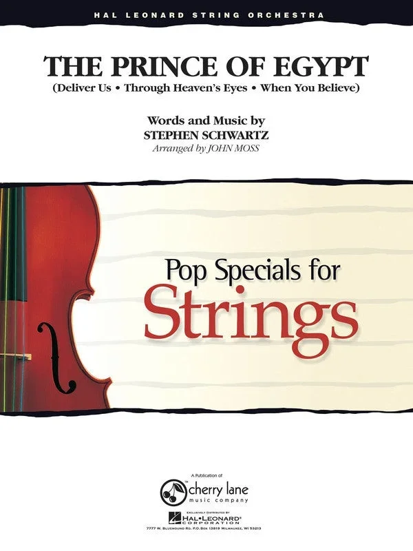 Prince of Egypt (arr. Moss) for String Orchestra