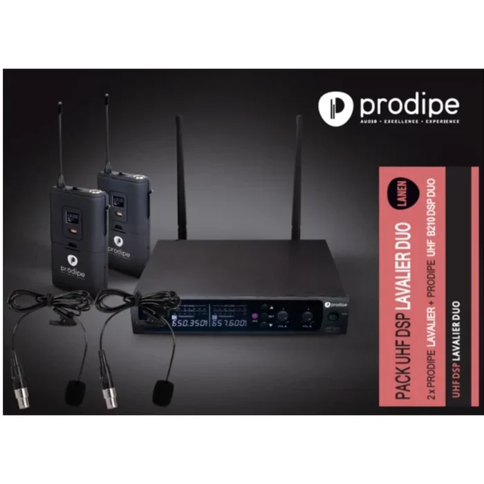 Prodipe UHF B210 DSP Lavalier Duo Wireless Microphone System