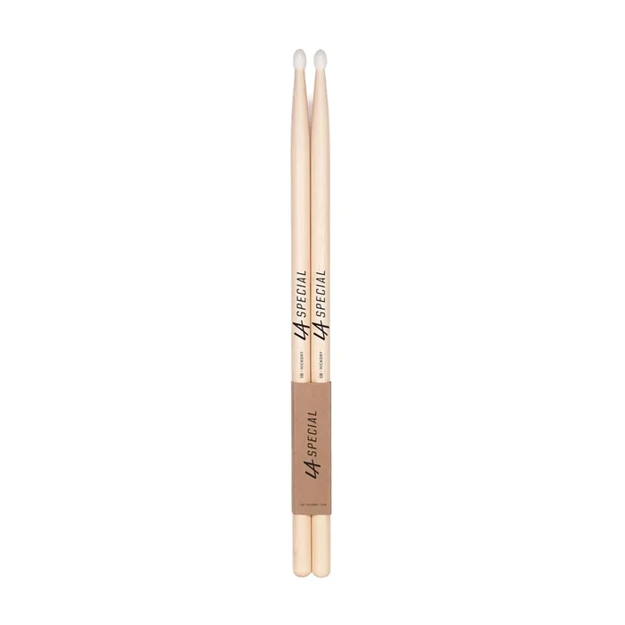 Promark LAU5BN LA Special 5B Unlabelled Drumstick – 16″ Length; 0.590” Diameter