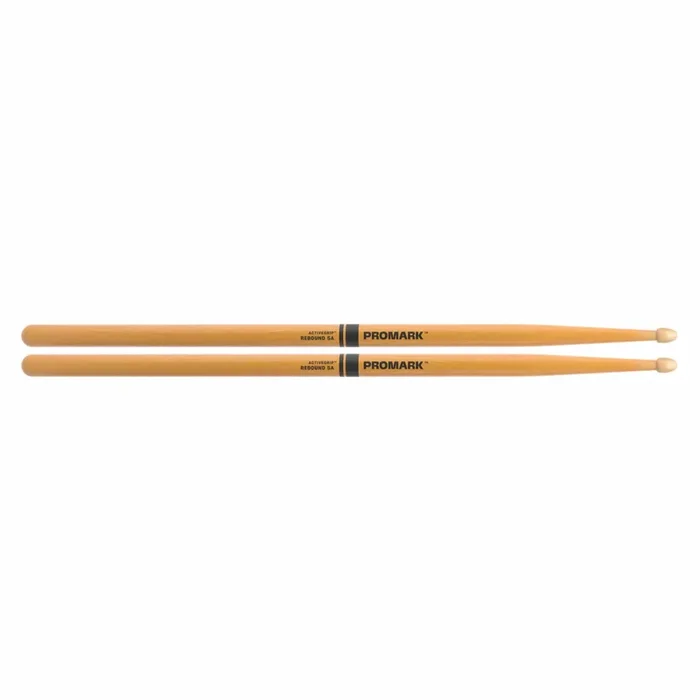 Promark Rebound 5A ActiveGrip Clear Wood Tip Drum Sticks