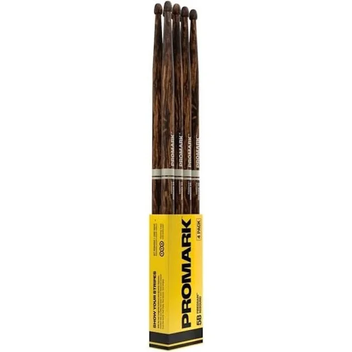 ProMark Rebound 5B FireGrain Drum Sticks – 4pr Bundle