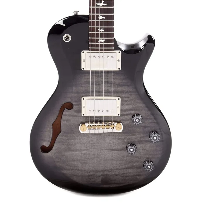 PRS S2 Singlecut Semi Hollow Custom Color Gray Black Smokeburst