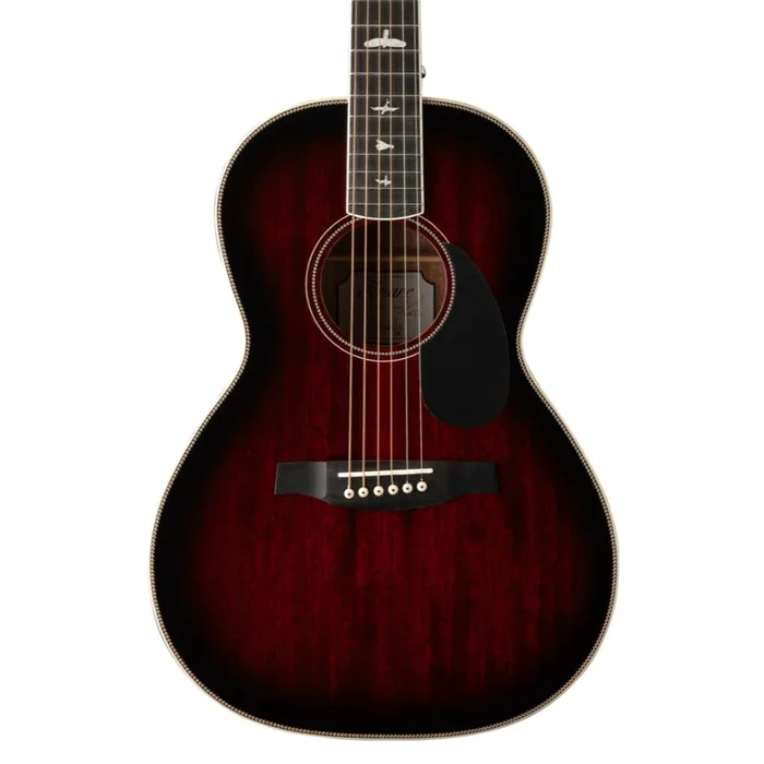 PRS SE P20E Acoustic Guitar – Fire Red Burst (Gloss Top, Satin Back)