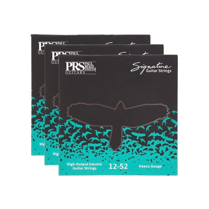 PRS Signature Electric Guitar Strings Heavy 12-52 3 Pack Bundle