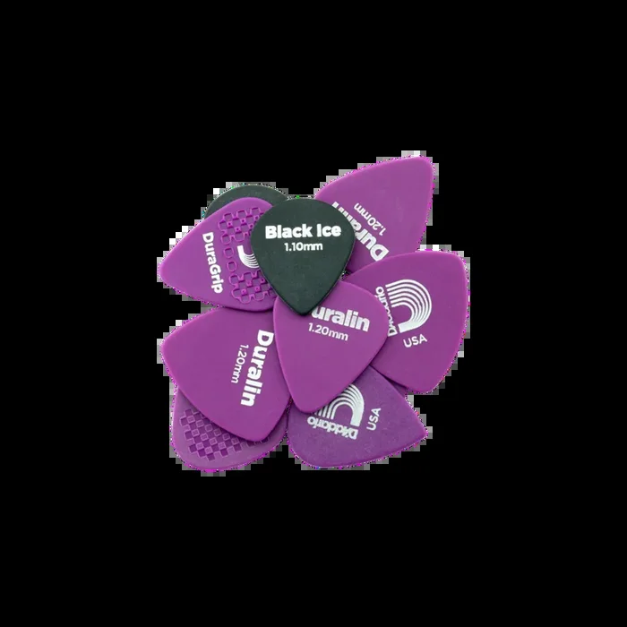 Pua de guitarra D’Addario Duralin de grosor pesado – Paquete de 10