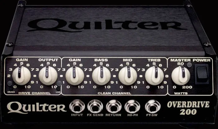 Quilter Overdrive 200, 4 Channel “Overdrive” style amplifier. 4 pounds. 200 Watts. USED