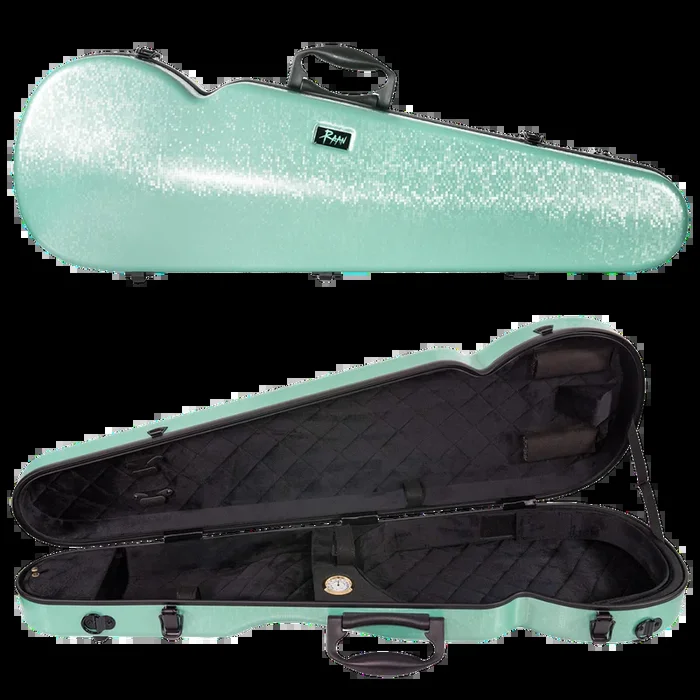 RAAN Shaped Violin Case Mint Green 1/4-1/2
