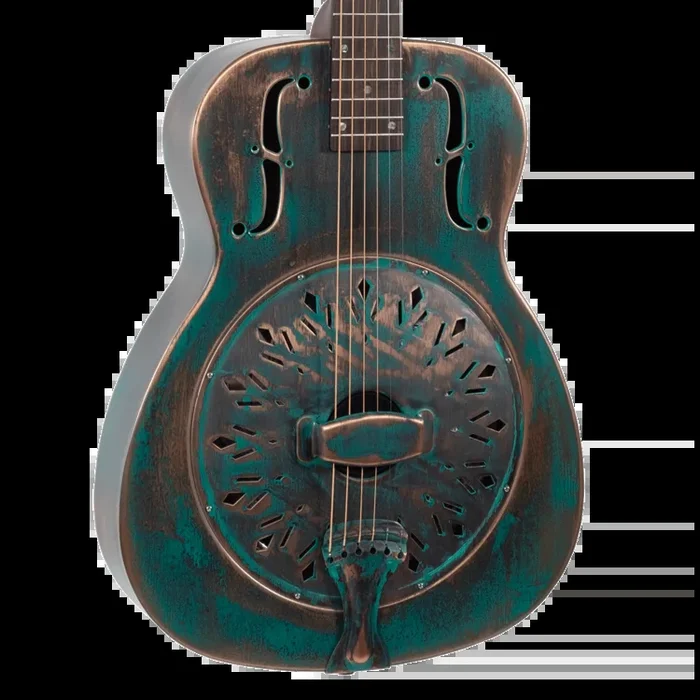 Recording King RM-997-VG Swamp Dog Metal Body Resonator Guitar